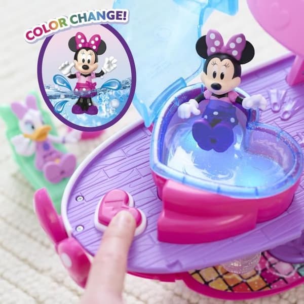 Interaktiva leksaker - DISNEY MINNIE MOUSE - Minnies yacht - Yacht med 14 tillbehör, omklädningskläder och pool