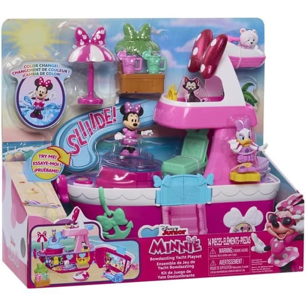 Interaktiva leksaker - DISNEY MINNIE MOUSE - Minnies yacht - Yacht med 14 tillbehör, omklädningskläder och pool