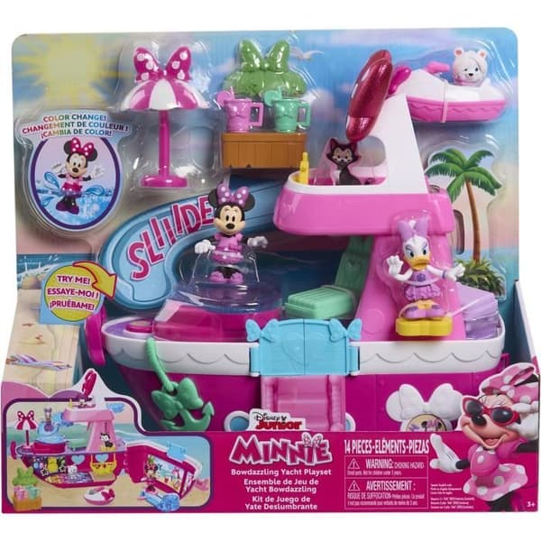 Interaktiva leksaker - DISNEY MINNIE MOUSE - Minnies yacht - Yacht med 14 tillbehör, omklädningskläder och pool