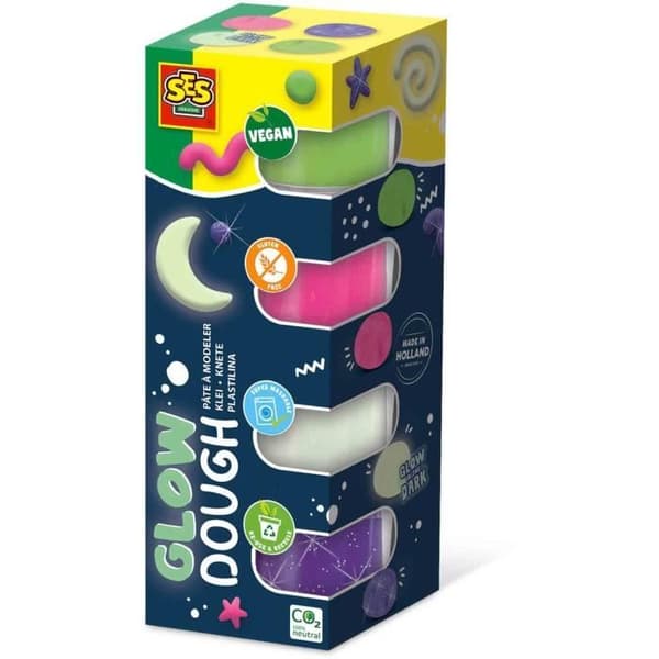 Feel good modelleringslera - Glansig (4x90gr) - SES CREATIVE