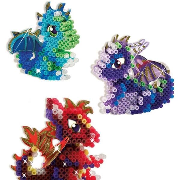 Strygeperler - Drager - SES CREATIVE - Lav 3 typer drager i 3D.