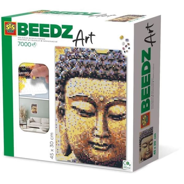 Strygeperlesæt Buddha 7000 - SES CREATIVE - Børn - Flerfarvet