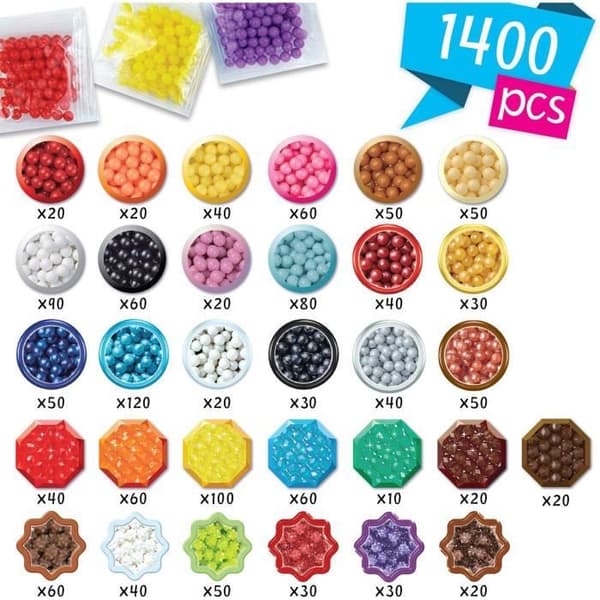 Kreationsæske - AQUABEADS 35025 - Mine nøgleringe og vedhæng