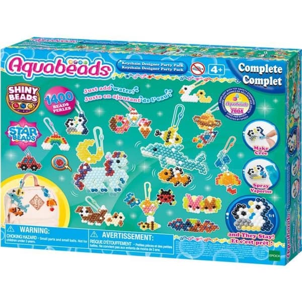 Kreationsæske - AQUABEADS 35025 - Mine nøgleringe og vedhæng