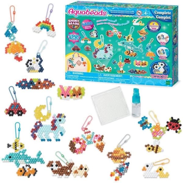 Kreationsæske - AQUABEADS 35025 - Mine nøgleringe og vedhæng