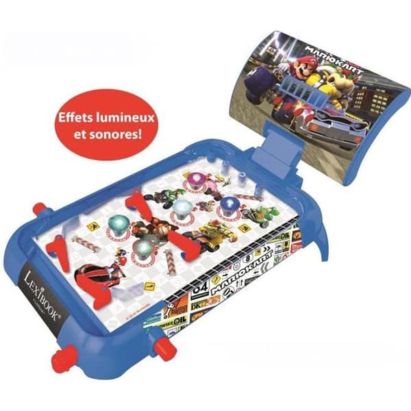 MARIO KART Elektronisk flipperspil med lys- og lydeffekter - LEXIBOOK