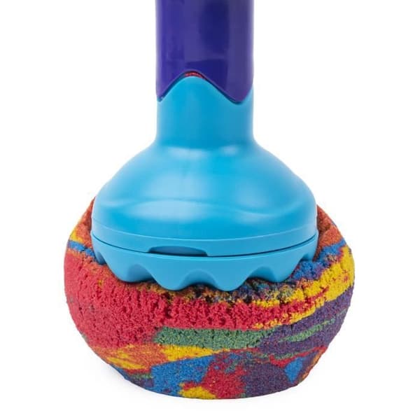 KINETISK SAND - REGNBÅGSBOX 390 G + 6 tillbehör - 6053691 - Magisk sand att modellera - Leksak 3 år, Slumpmässig modell