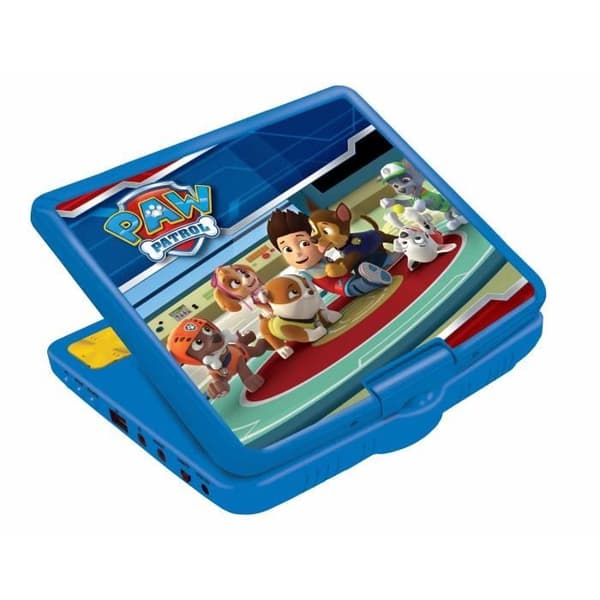 Paw Patrol bärbar DVD-spelare för barn - LEXIBOOK - 7” LCD-skärm - uppladdningsbart batteri
