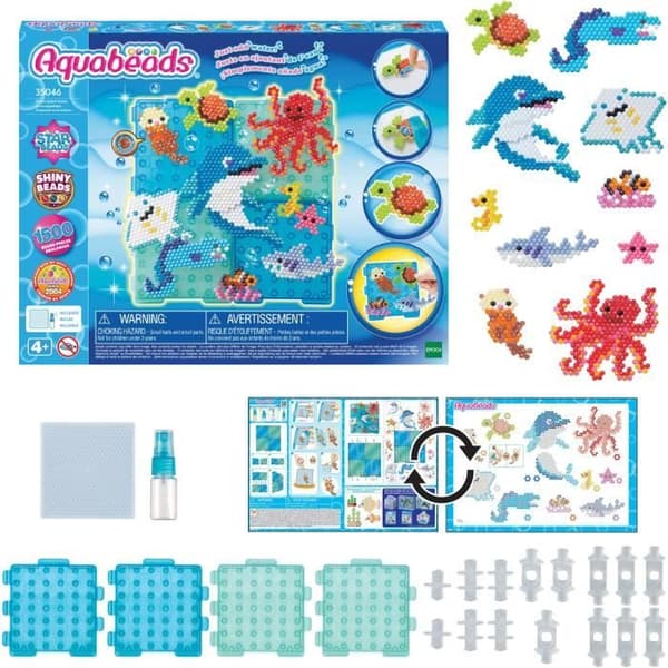 Kreationsæske - AQUABEADS 35046 - Vandlevende liv