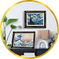 Miniatyrbild 4 av 6: Kreativt fritidsset - LANSAY - Paljettkollektion - Den stora vågen - Hokusai - 14 år