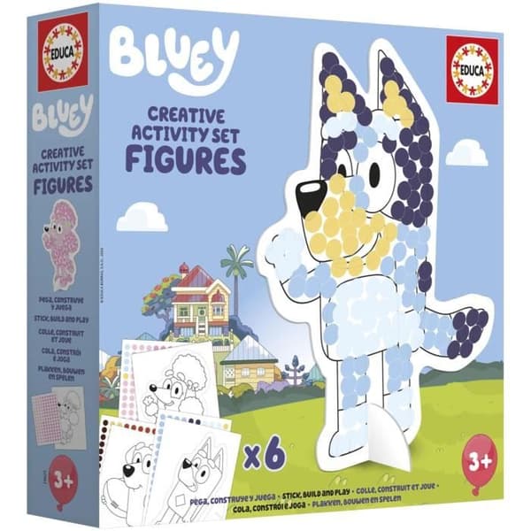 Luova aktiviteettisetti - EDUCA - Bluey-luova aktiviteettisetti – 3D