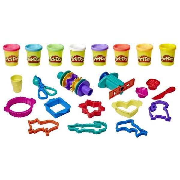 Play-Doh - Super tillbehörsask och 5 plastilinaburkar à 56 g