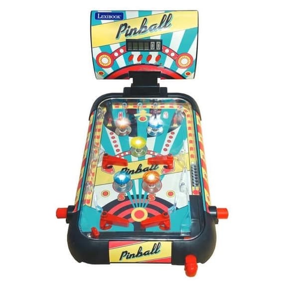 Elektronisk flipperspel med ljus- och ljudeffekter