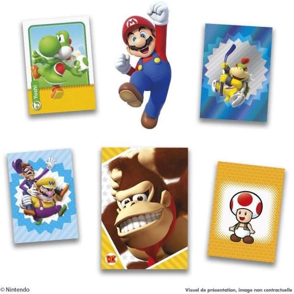 Kortspil - PANINI - Super Mario-samlekort - Samling af 252 kort, herunder 18 guld- og 18 sølvkort