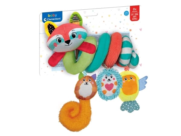 Baby Soft Spiral Happy Animals, Pojke/flicka, Multifärg, 1 styck