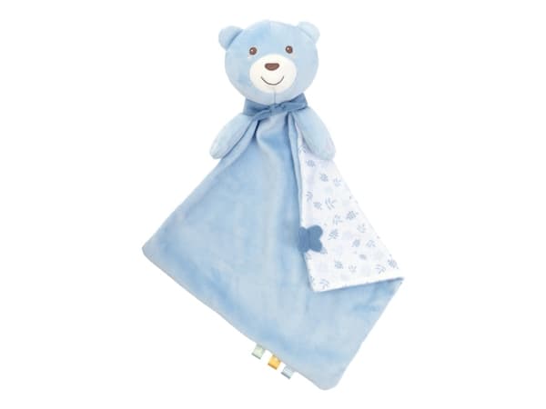Pehmoinen nalle huovan kanssa 47x40 MAXI DOUDOU sininen Chicco