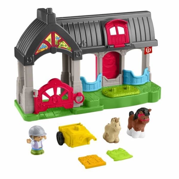 FISHER-PRICE Little People - Iloisten hevosten talli, 6 osaa - Fisher-Price - HWR84