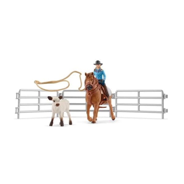 SCHLEICH Sæt - Cowboy Team og deres Lassoer - 42577 - Farm World Series