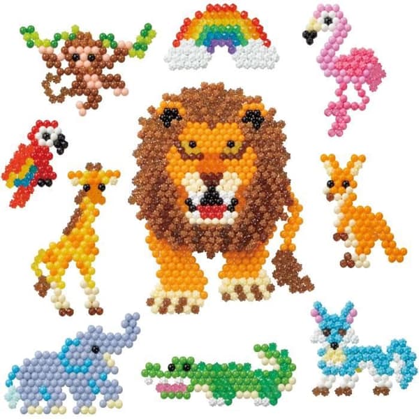 Strykpärlset - AQUABEADS - Savannah walk - 1000 pärlor och 4 skapande baser ingår