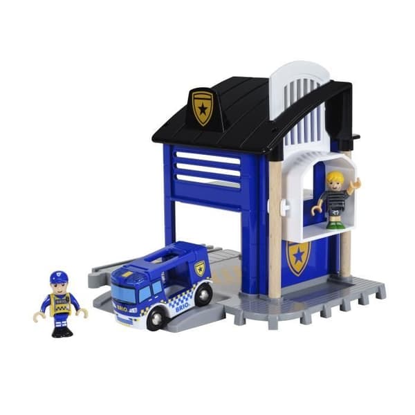 Brio World Politistation - Lyd- og lystilbehør til trætogsæt - Ravensburger - Fra 3 år - 33813