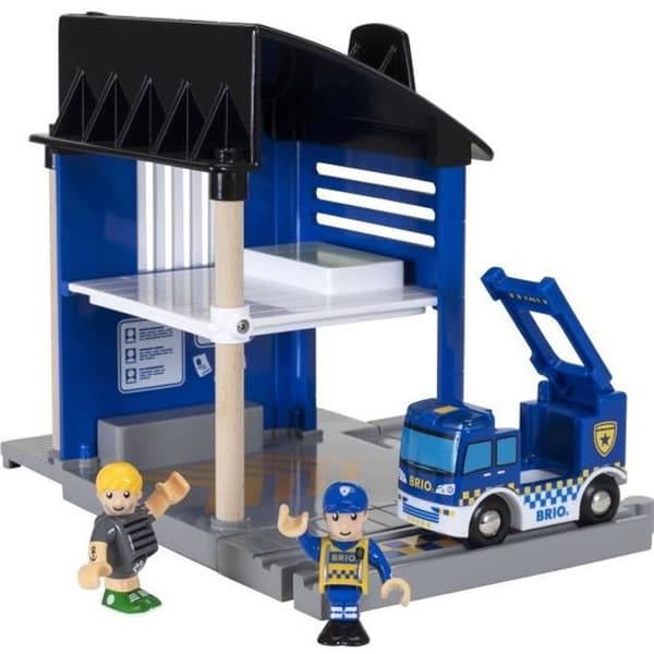 Brio World Politistation - Lyd- og lystilbehør til trætogsæt - Ravensburger - Fra 3 år - 33813