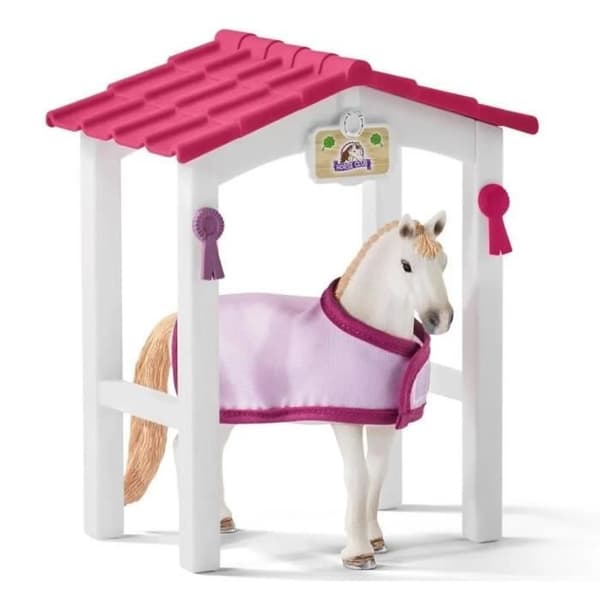 Æske med Lusitano-hoppe, Schleich-æske med 12 elementer inklusive 1 Schleich-hest, æske med figurer til børn på 5 år