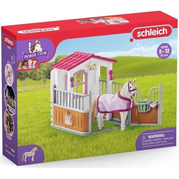 Æske med Lusitano-hoppe, Schleich-æske med 12 elementer inklusive 1 Schleich-hest, æske med figurer til børn på 5 år