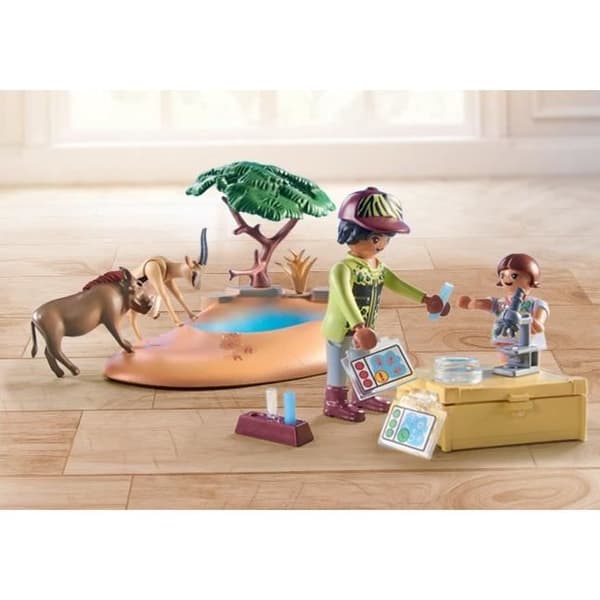 PLAYMOBIL 71294 Upptäcktsresande med savanndjur, Wiltopia, med 1 elefant och djur, från 4 år
