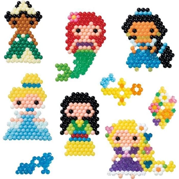 AQUABEADS Legetøj - Disney Prinsesser - Genskab scener fra dine yndlingsfilm - Pink - Unisex - Barn - 4 år gammel
