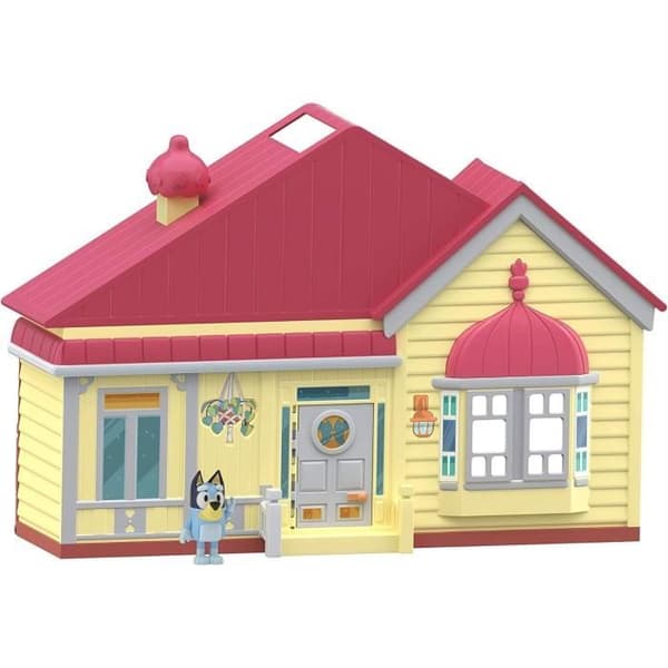 Bluey, Blueys hus, figur og hus, miniatureunivers, Moose Toys