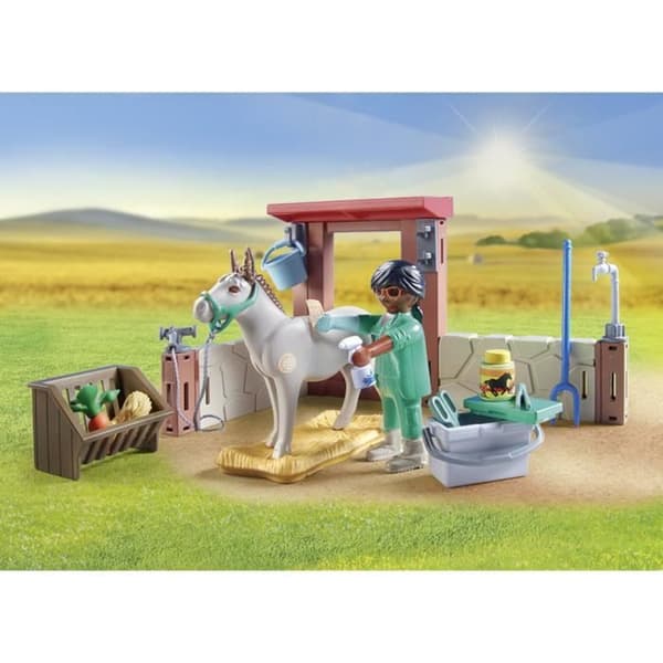 PLAYMOBIL 71471 Dyrlæge med bondegårdsdyr, bondegård, 55 dele, fra 4 år