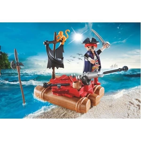 PLAYMOBIL - Piratkuffert - Dreng - Kanon og projektiler - 22 dele - Fra 4 år
