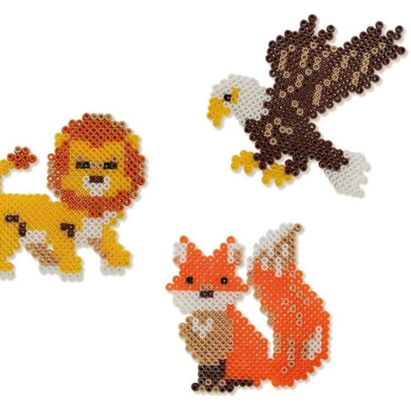 Strygeperler - Verdens dyr - SES CREATIVE - Lav forskellige dyr med 3500 perler og instruktioner.