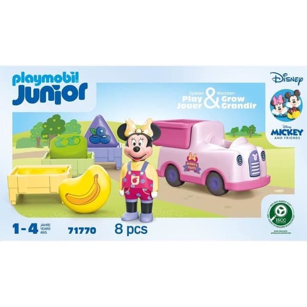 PLAYMOBIL Junior 71770 Minnie med frugtvogn, Disney, 8 dele, Fra 12 måneder