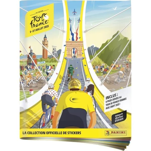 Startpakke - PANINI - TOUR DE FRANCE 2025 - Album + 4 covere - 20 klistermærker