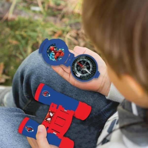 Spider-Man Äventyrskit - Walkie-Talkies, Kikare, Ficklampa och Kompass