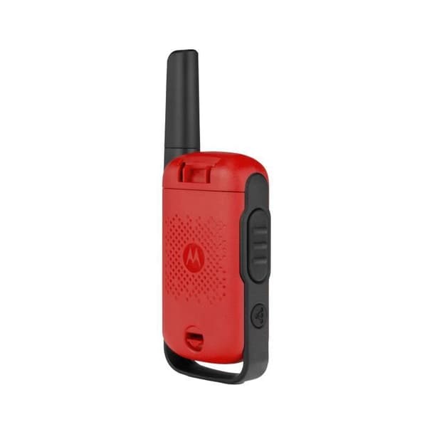 Motorola Röd T42 Walkie-talkie - 4 km räckvidd - 16 kanaler - LCD-skärm