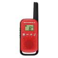 Miniatyrbild 1 av 6: Motorola Röd T42 Walkie-talkie - 4 km räckvidd - 16 kanaler - LCD-skärm