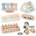 Miniatyrbillede 1 af 10: Mamabrum Montessori legesæt 19-24 måneder - 6 dele pædagogisk trælegetøj til balance, sortering og motorik