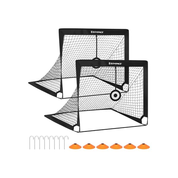 Set med 2 pop-up fotbollsmål