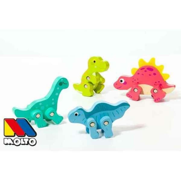 Set med dinosaurier Moltó 21295 4 Delar