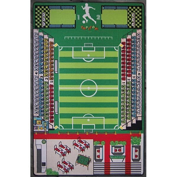Lekmatta för barn - TAPITOM - Fotbollsplan för fotboll - 130 x 200 cm