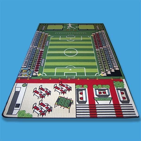 Lekmatta för barn - TAPITOM - Fotbollsplan för fotboll - 130 x 200 cm