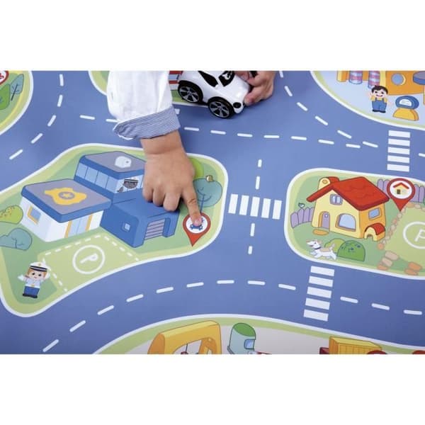 Elektronisk lekmatta - CHICCO - City Mini Turbo Touch - Flerfärgad - Blandad - 110 x 60 cm