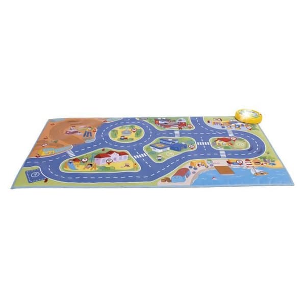 Elektronisk lekmatta - CHICCO - City Mini Turbo Touch - Flerfärgad - Blandad - 110 x 60 cm