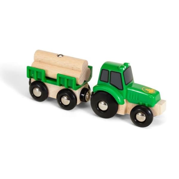 BRIO World Tractor and Trailer - Tillbehör för tågbana i trä - Blandat från 3 år