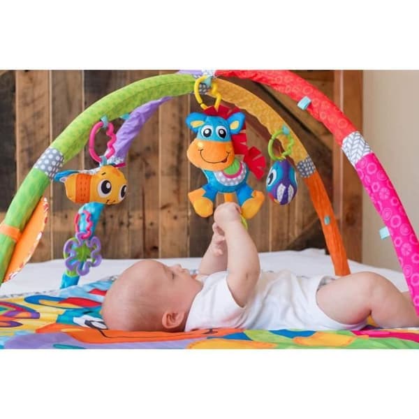 Playgro fyrbent hästklämma Clop lekmatta, musikmatta, från födseln, flerfärgad, 40203