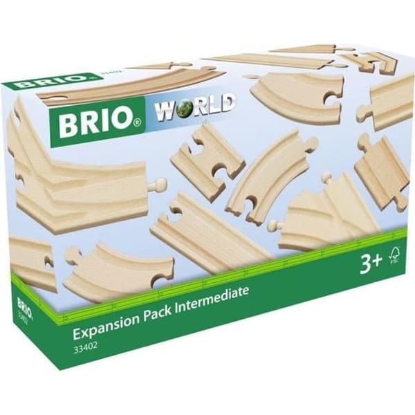 Intermediate Evolution Box 16 Rails - BRIO - 33402 - Trätågbana för barn från 3 år och uppåt