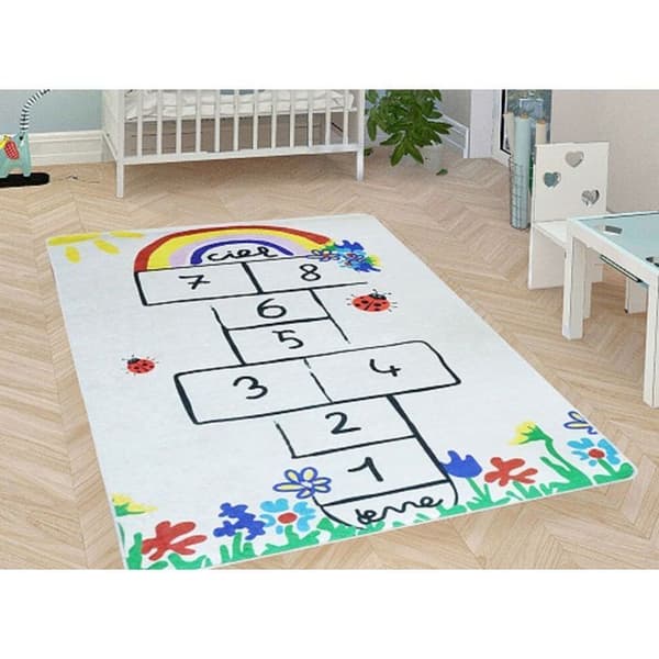 Hopscotch barnmatta 100 x 150 cm - Beige