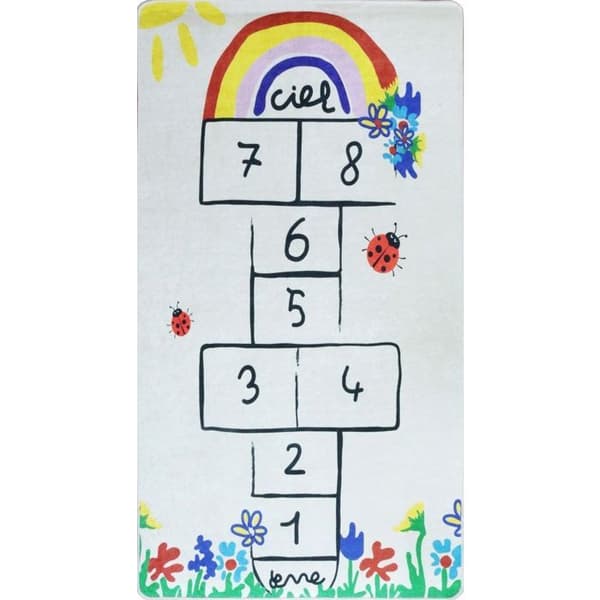Hopscotch barnmatta 100 x 150 cm - Beige